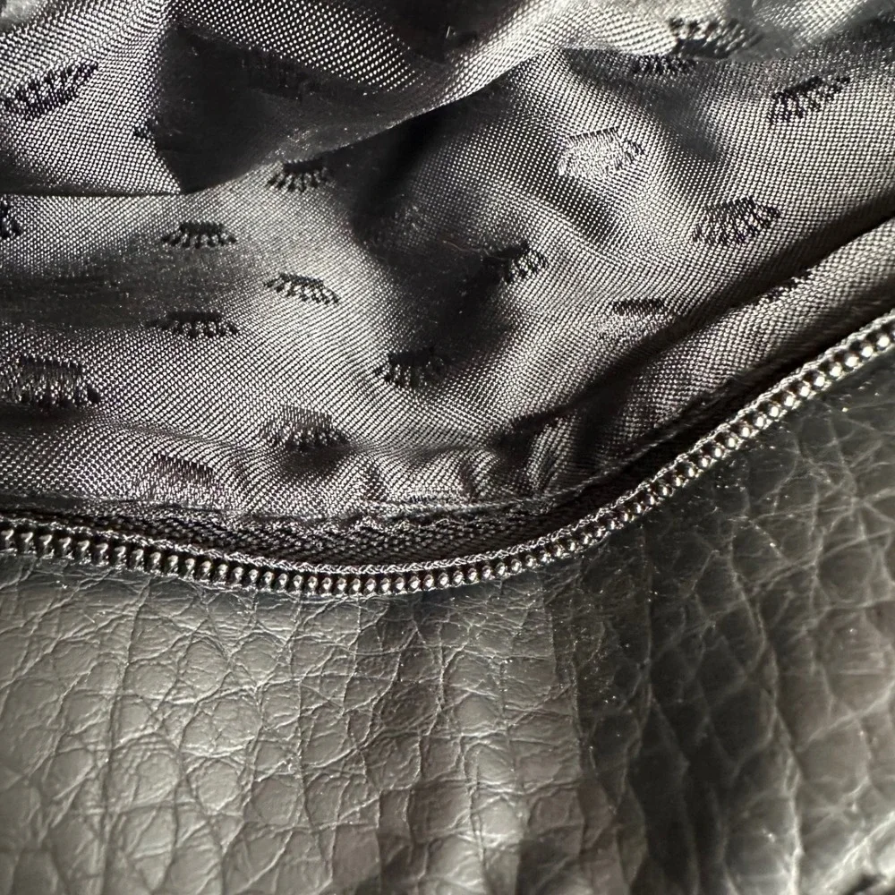 NWT Juicy Couture Wristlet Clutch Colorful Tweed Black Leather‎